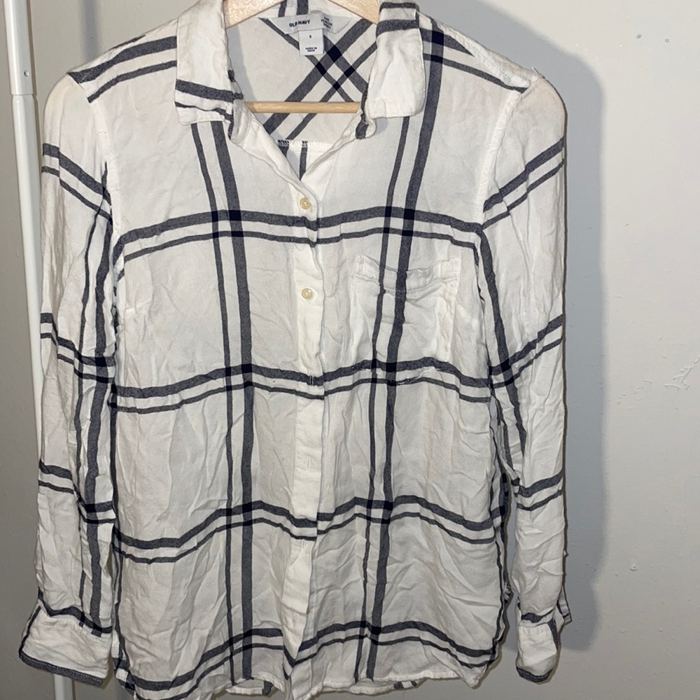 OLD NAVY Plaid Button Down